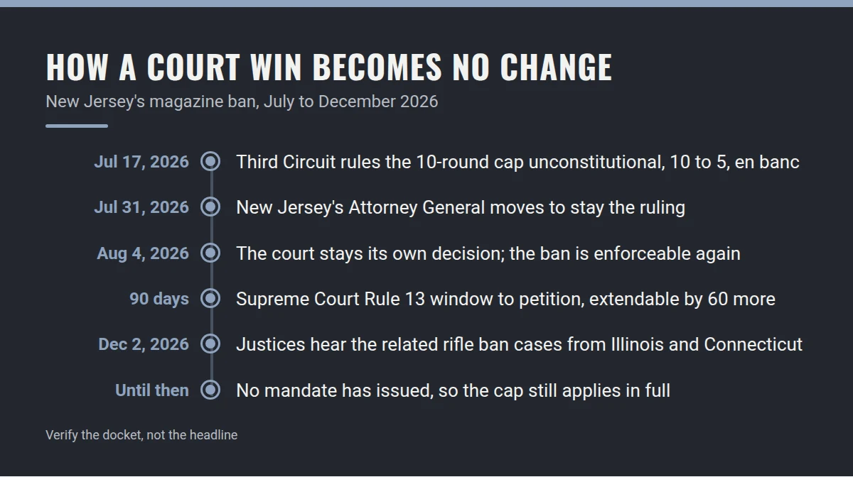 Summary card: How a Court Win Becomes No Change