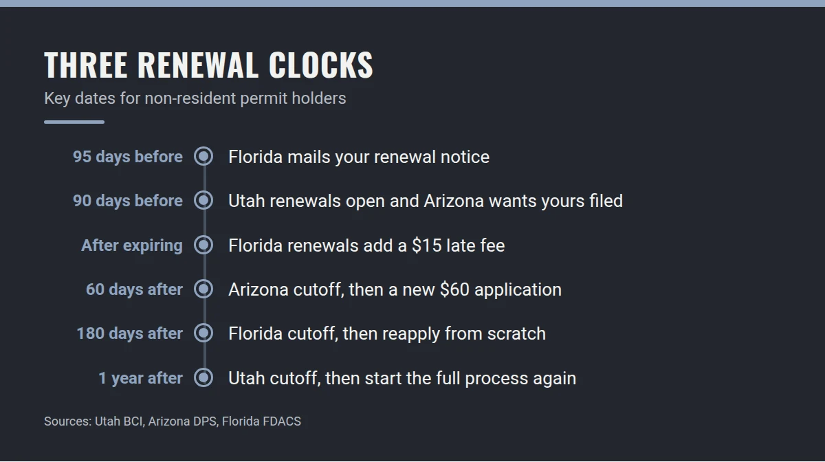 Summary card: Three Renewal Clocks